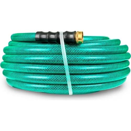 3/4 Inch x 100 Foot Hot Water Rubber Water Hose with GHT Fittings J88393