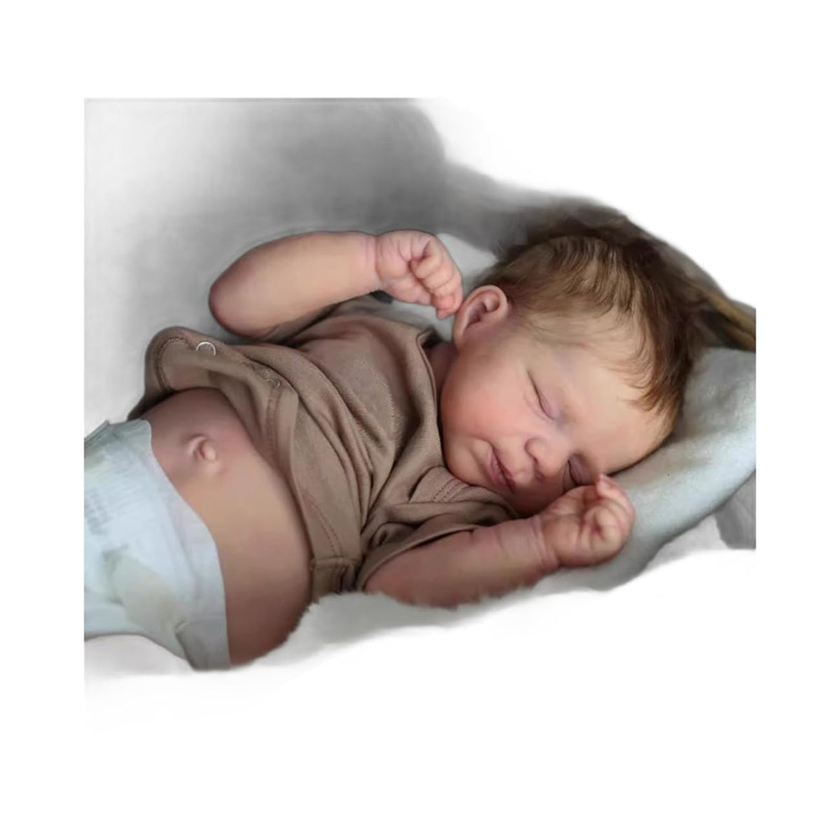 18 Inch Washable Soft Silicone Sleeping Baby Doll Y8669