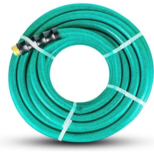 3/4 Inch x 100 Foot Hot Water Rubber Water Hose with GHT Fittings J88393