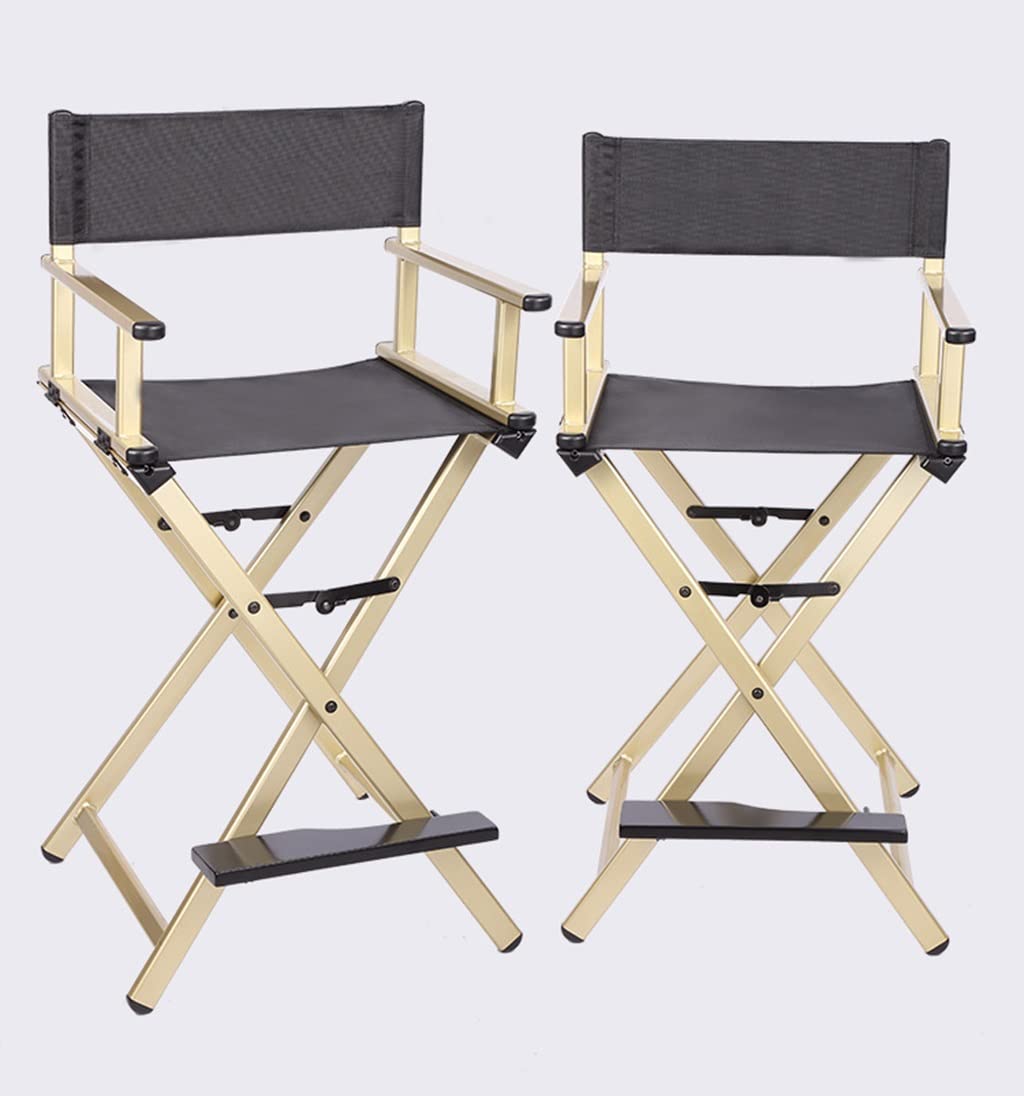Gold Aluminum Folding Director's Chair B65461
