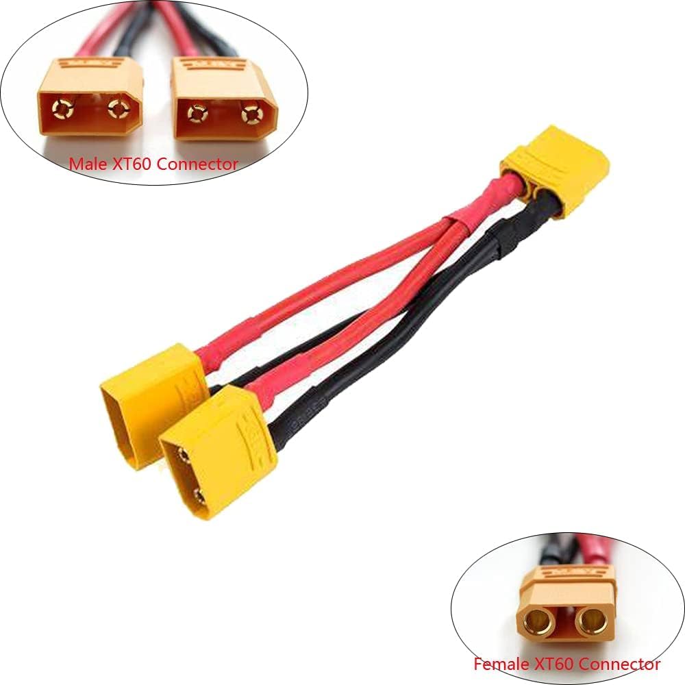 2-Pack XT90 Parallel Battery Connector Cable 12AWG C366745