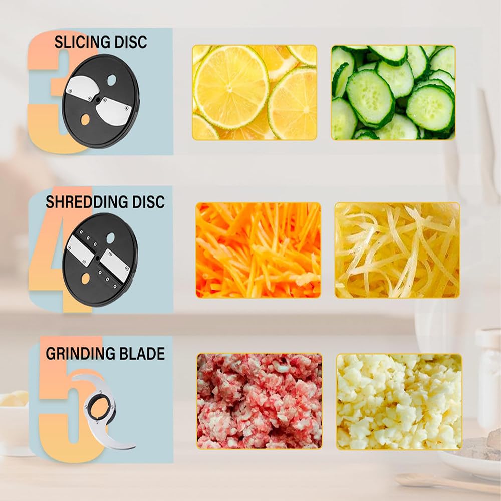 600W 5 Cube Grid 5000ml Electric Vegetable Chopper Z1811