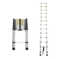 12.5FT Aluminum Telescoping Ladder 300 lbs Q448