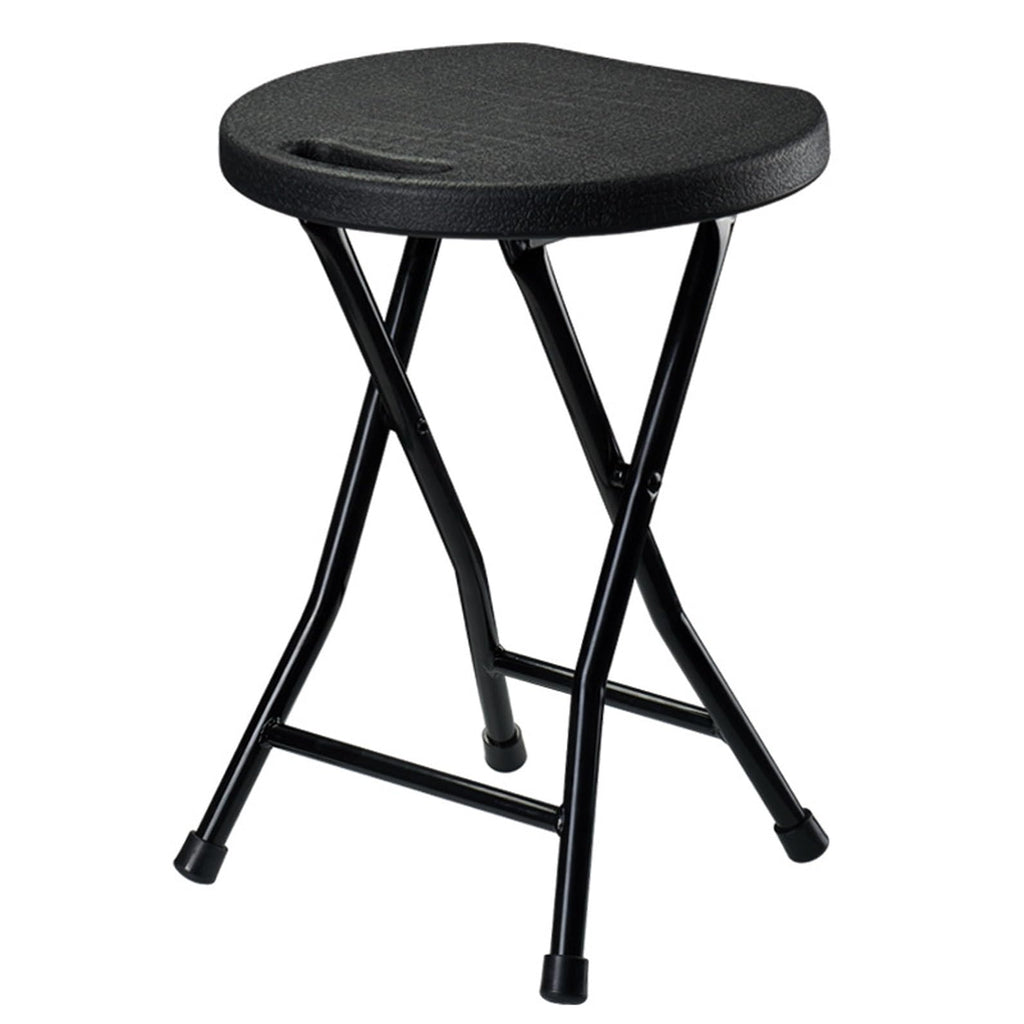 18 inch Portable Folding Plastic Stool with Steel Frame N722