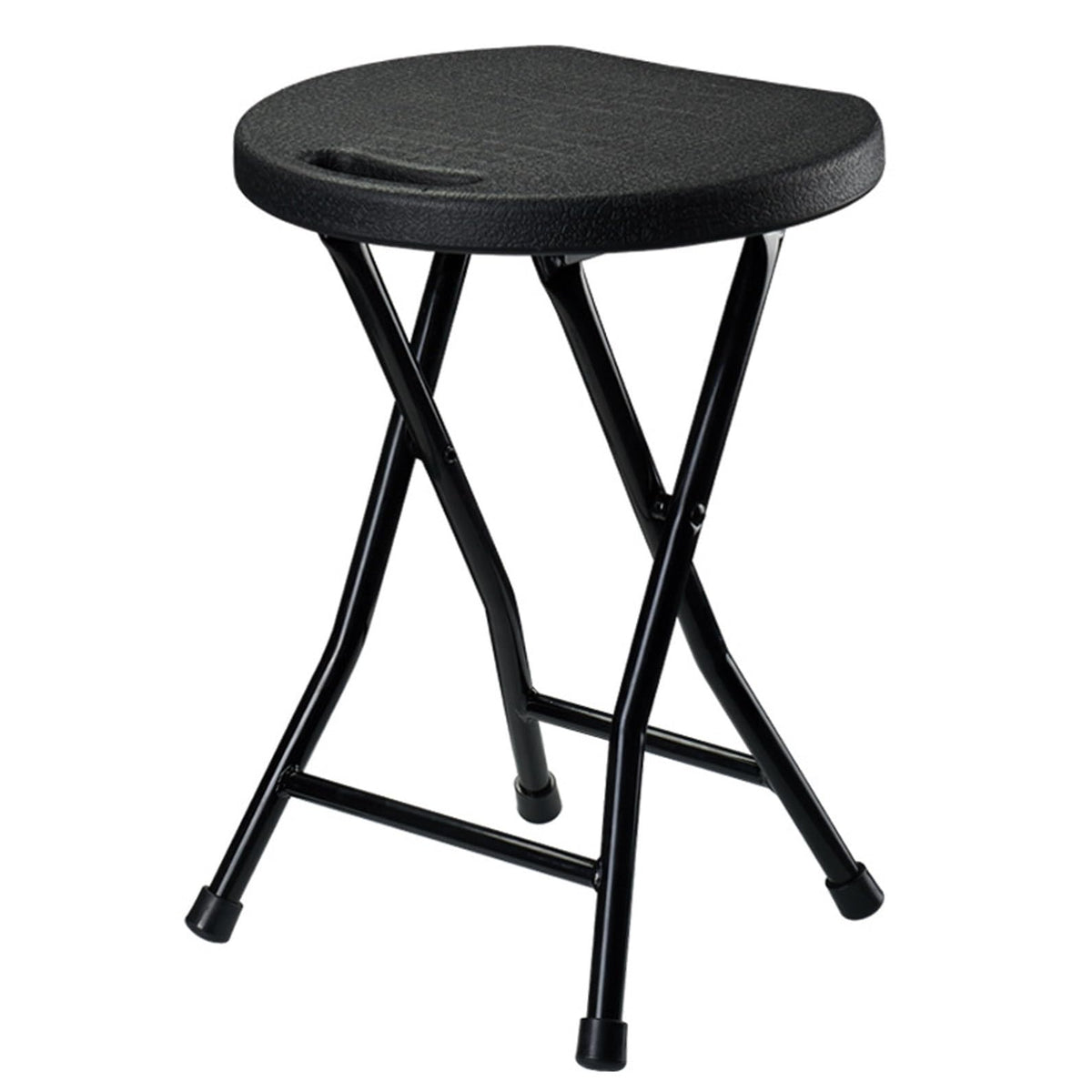 18 inch Portable Folding Plastic Stool with Steel Frame N722