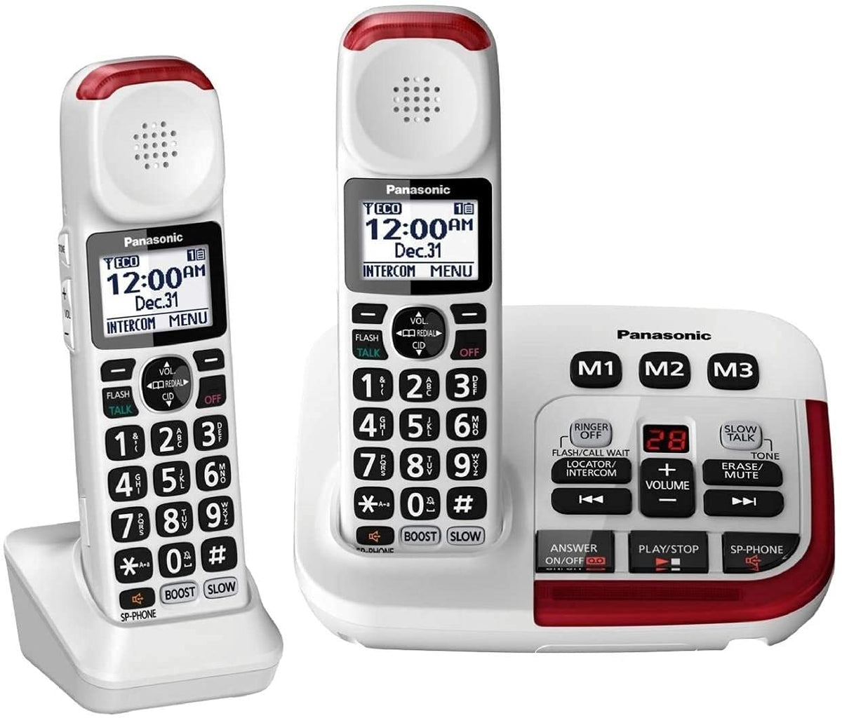Amplified Cordless Phone with Digital Answering Machine (2 Handsets) O95944