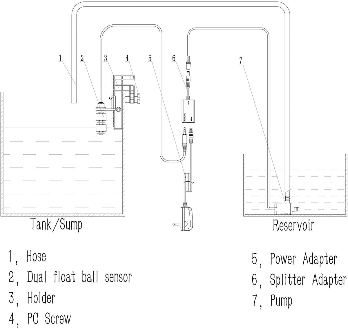 Aquarium Auto Top Off System N6175