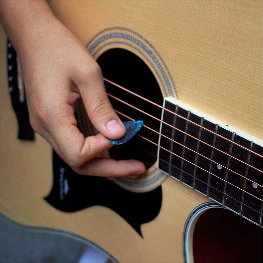 Guitar Pick Holder Case Bag with 24pcs Colorful Picks E4355