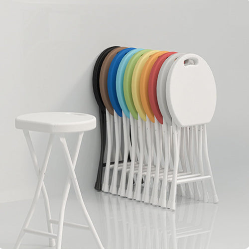 18 inch Portable Folding Plastic Stool with Steel Frame N722