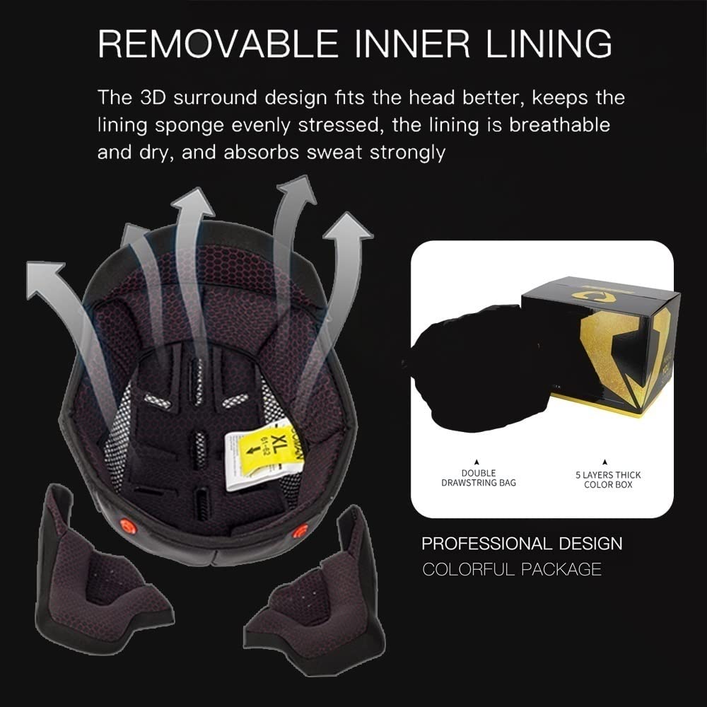 Carbon Fiber Flip-Up Motorcycle Helmet X863