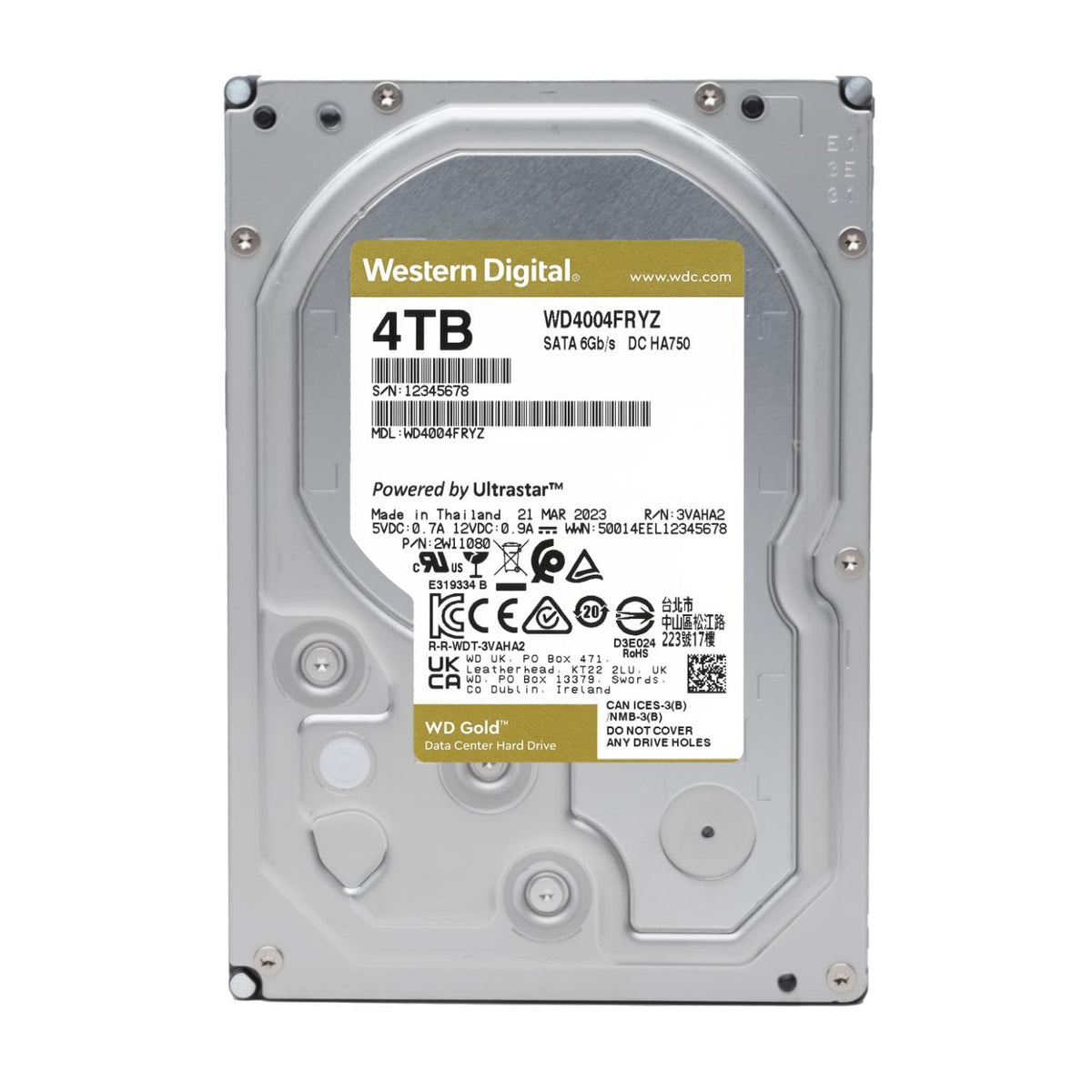 4TB 7200 RPM SATA 6 Gb/s 256 MB Cache 3.5" Internal Hard Drive T23041