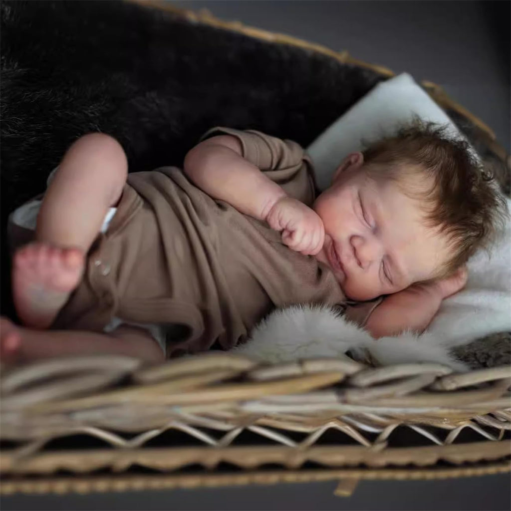 18 Inch Washable Soft Silicone Sleeping Baby Doll Y8669