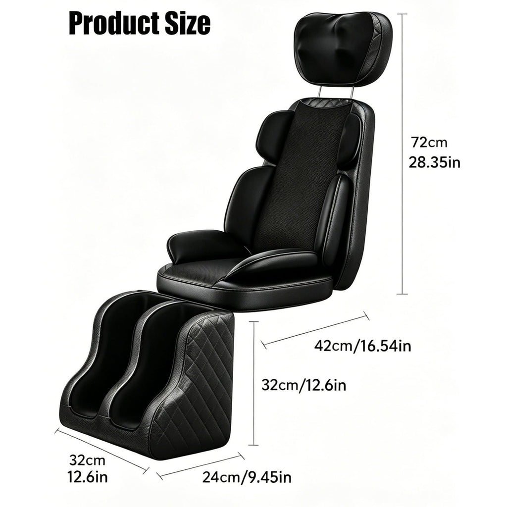 16D Electric Shiatsu Full Body Massage Mat with Foot Massager R1084