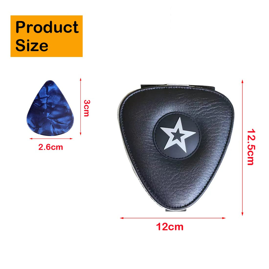 Guitar Pick Holder Case Bag with 24pcs Colorful Picks E4355