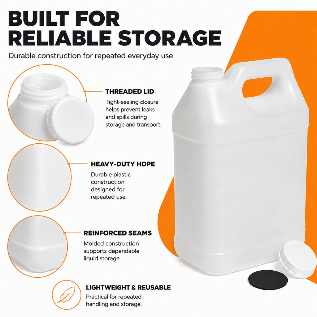 2.5 Gallon Reusable Plastic Water Jug with Lid C3114