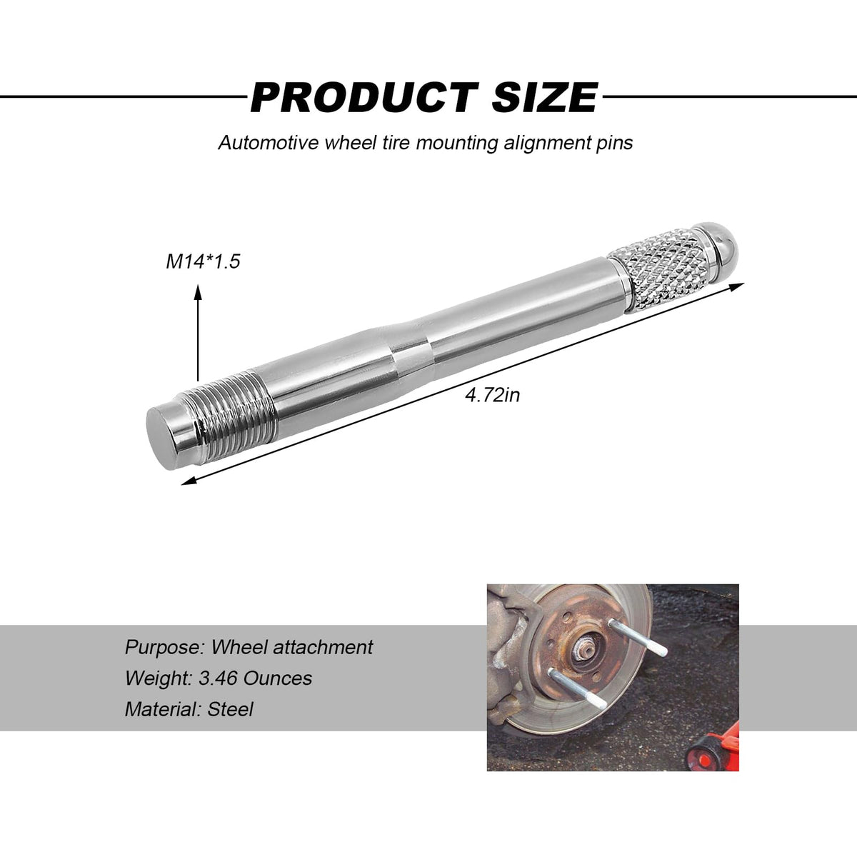 M14×1.5 Stainless Steel Wheel Alignment Pin K7409