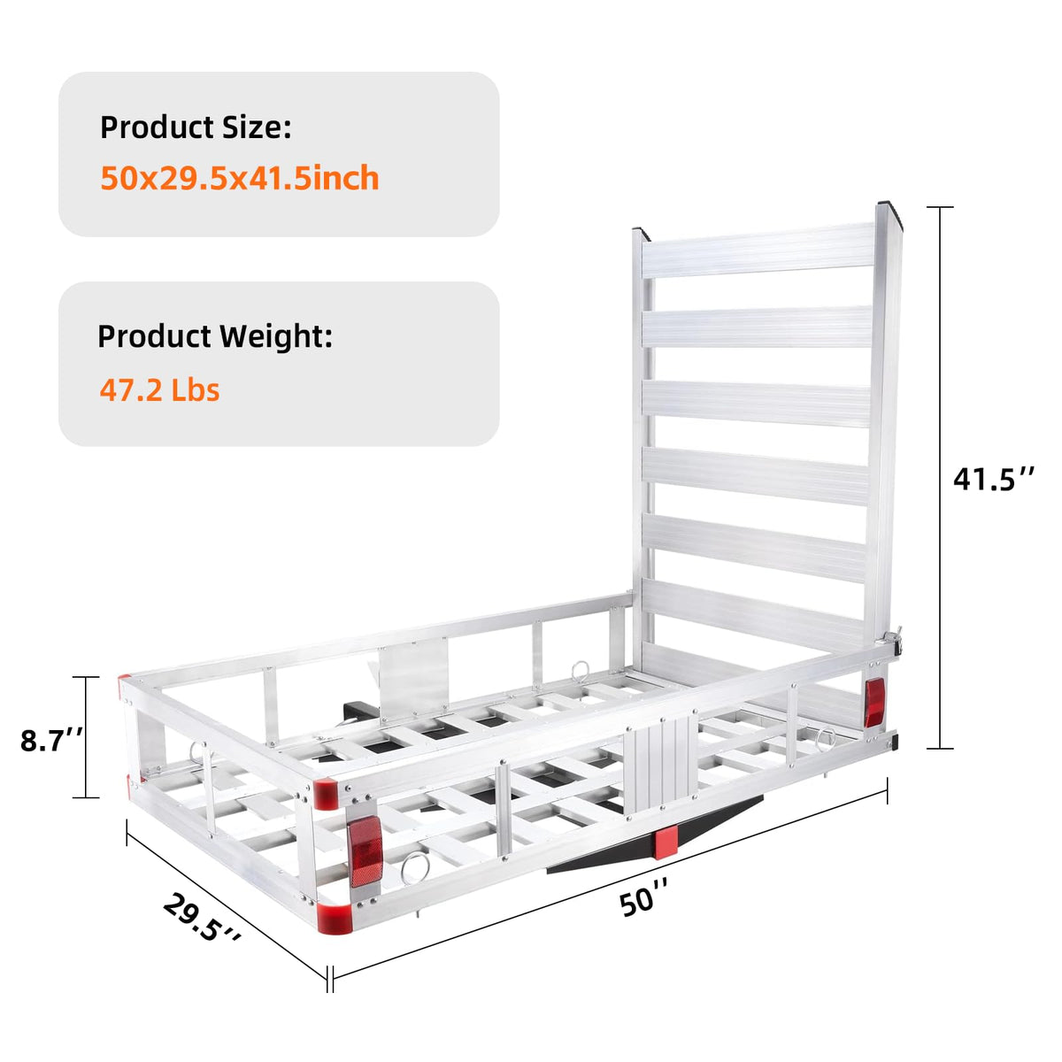 Hitch Cargo Carrier with Ramp E4748