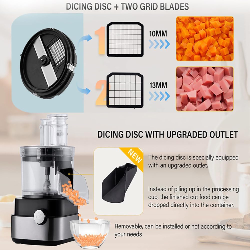 600W 5 Cube Grid 5000ml Electric Vegetable Chopper Z1811