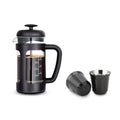French Press 12 oz, Stainless Steel Espresso Cup 2pcs Set Double Wall Insulated 5 oz D220454