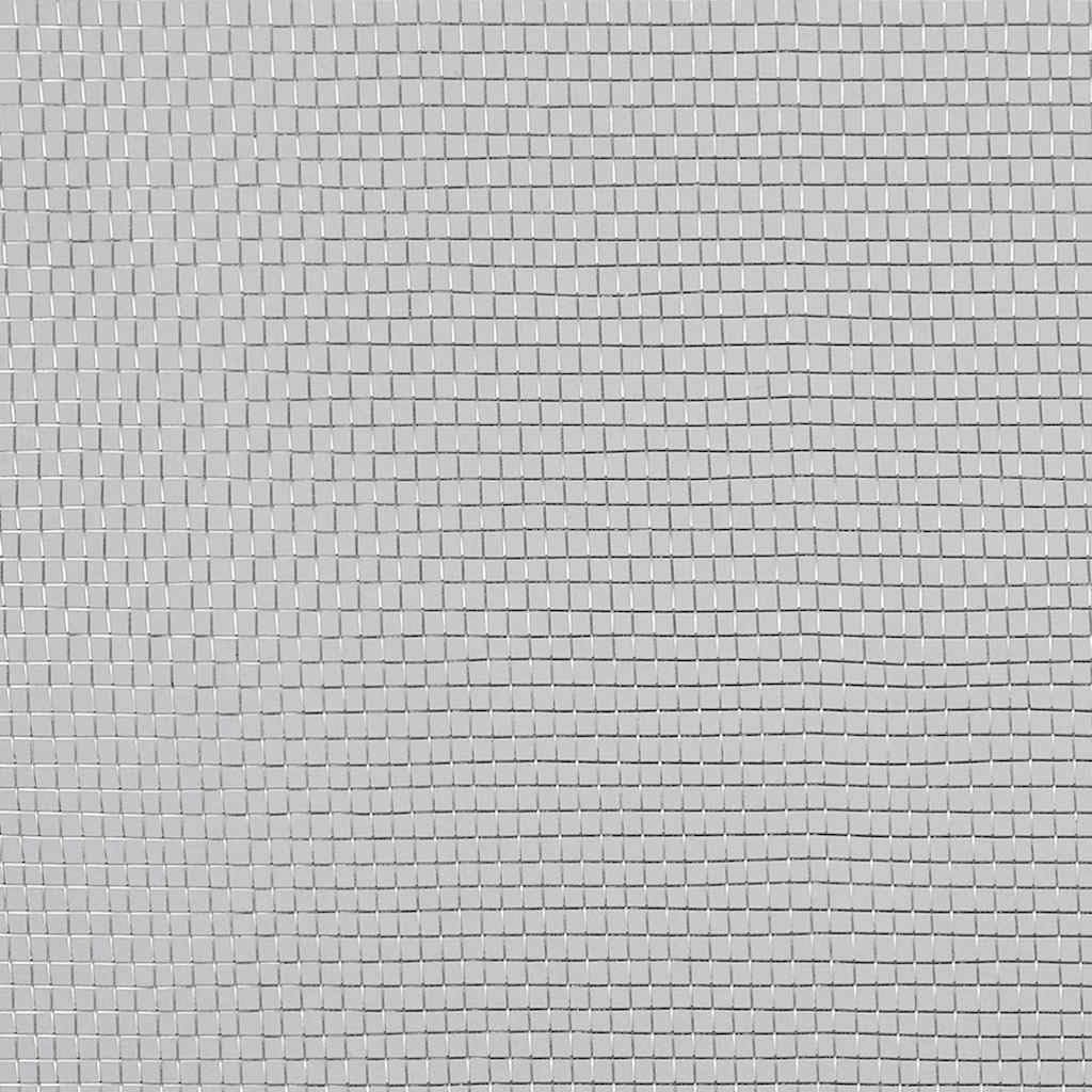 Aluminum Mesh Screen 39.4x196.9 Inch Silver N6208