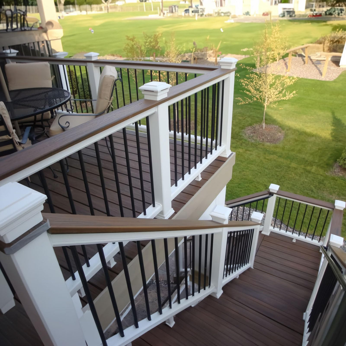 101 Pack 36" Round Black Aluminum Deck Balusters W33872