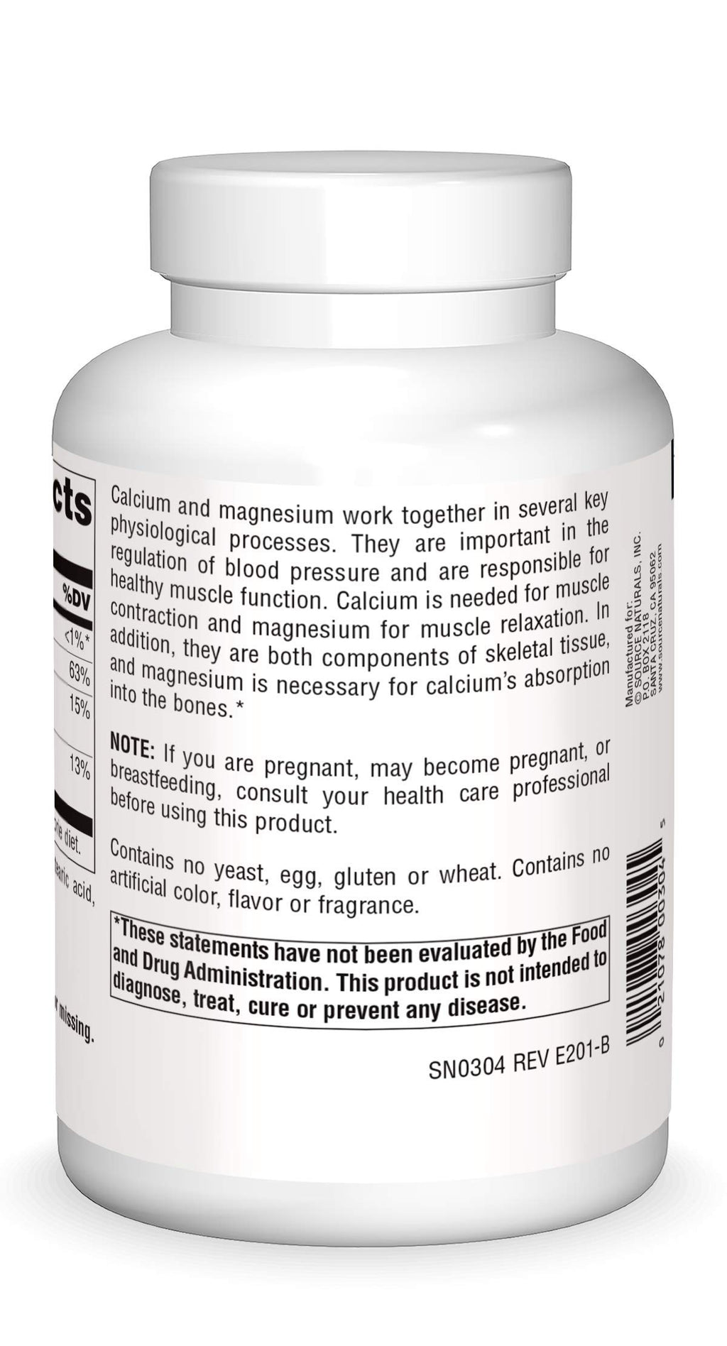 Calcium & Magnesium 300 MG 250 Tablets C836