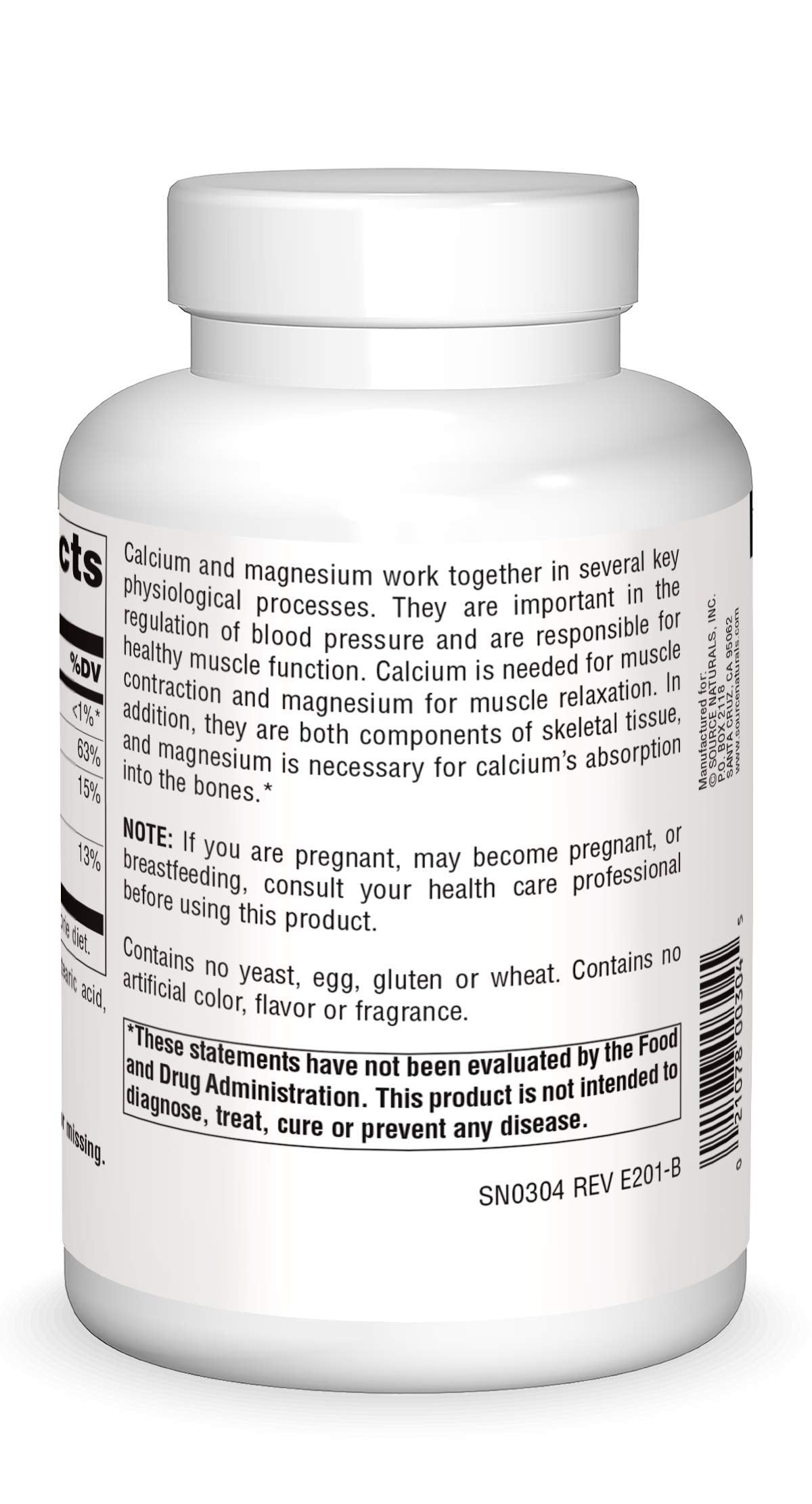 Calcium & Magnesium 300 MG 250 Tablets C836