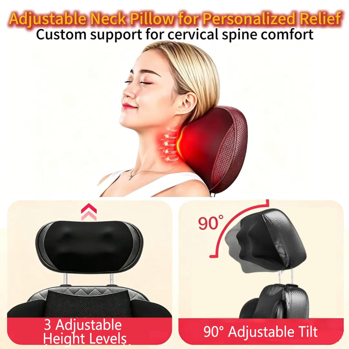 16D Electric Shiatsu Full Body Massage Mat with Foot Massager R1084