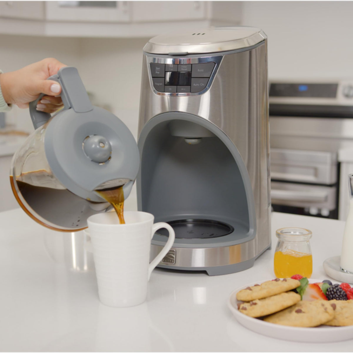 12-Cup Programmable Drip Coffee Maker with Glass Pot E2292