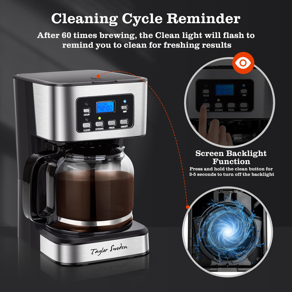 Programmable 12 Cup Drip Coffee Maker C50547