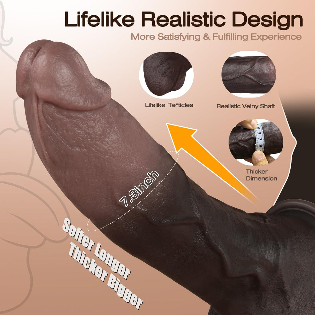 11.5 Inch Black Silicone Dildo N73679