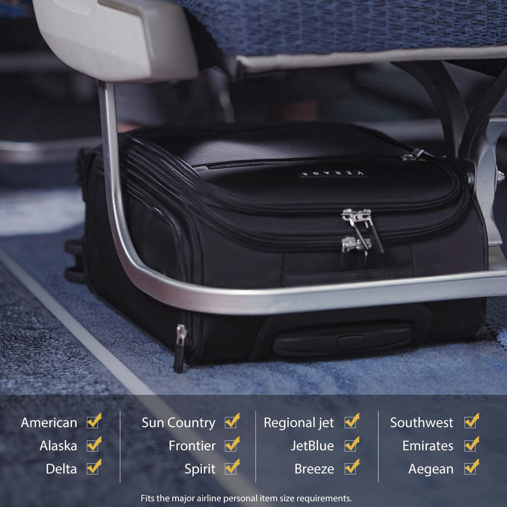 Black 14.5-Inch Spinner Underseat Carry On Luggage G83764