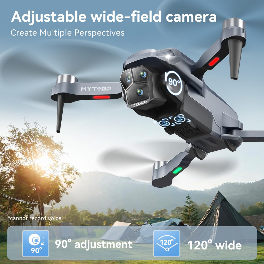 Foldable Mini Drone with Camera 1080P, 3 Batteries W207