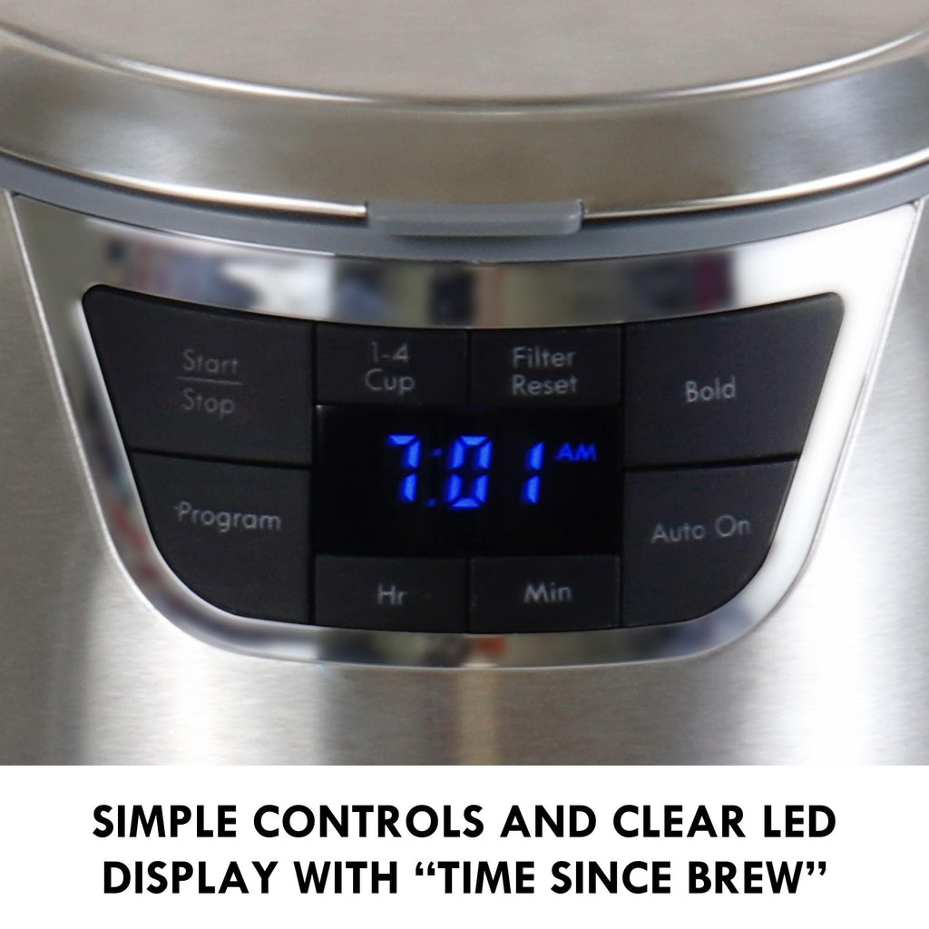 12-Cup Programmable Drip Coffee Maker with Glass Pot E2292