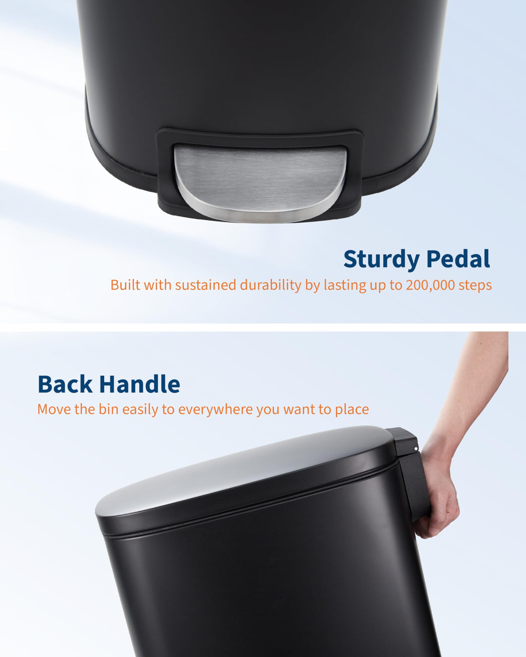 13.2 gal Slim Step Trash Can G598076