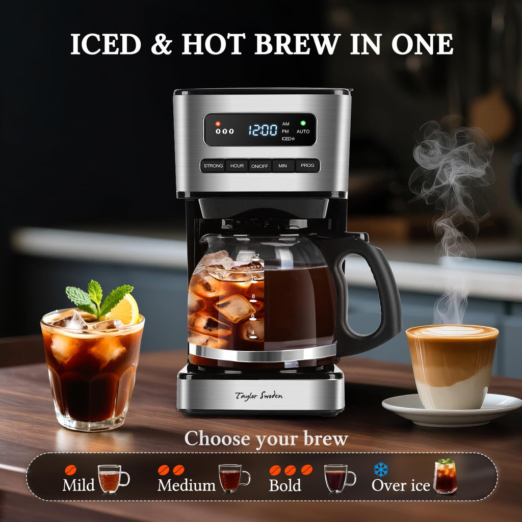 Programmable 12 Cup Drip Coffee Maker C50547