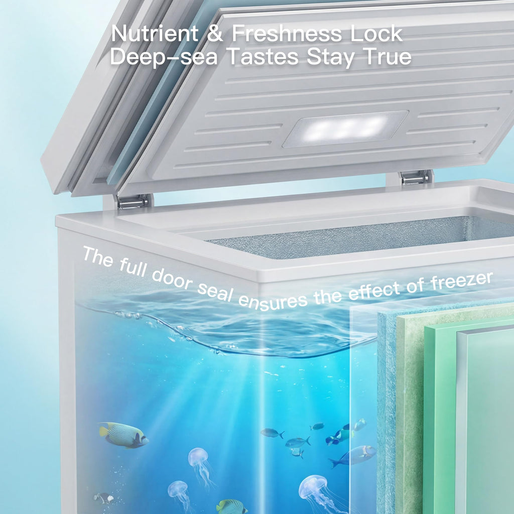 2.05 Cu.Ft Chest Freezer with 2 Removable Baskets H70056