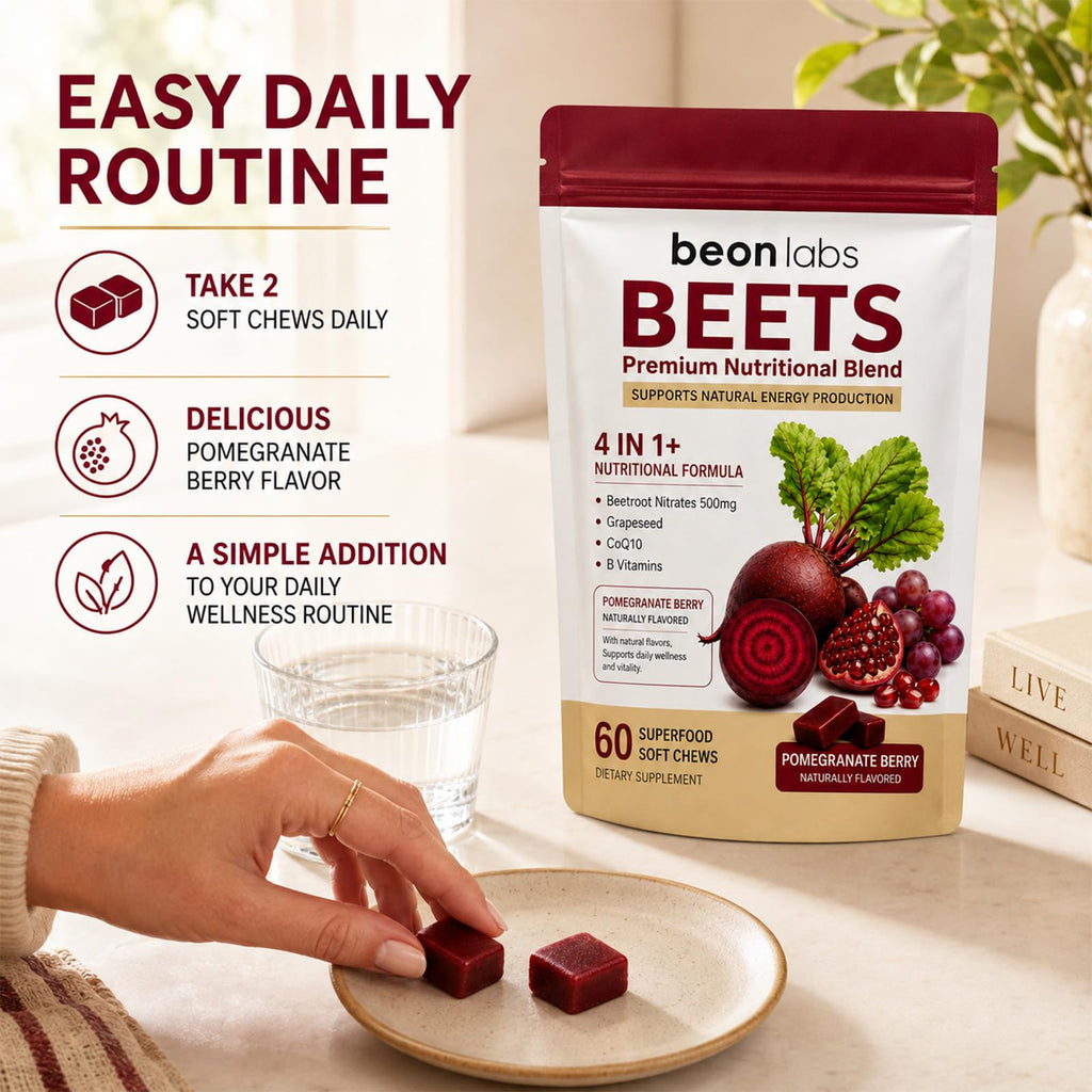 Beet Chews with L-CoQ10 & Grape Seed 60 Chew T8379