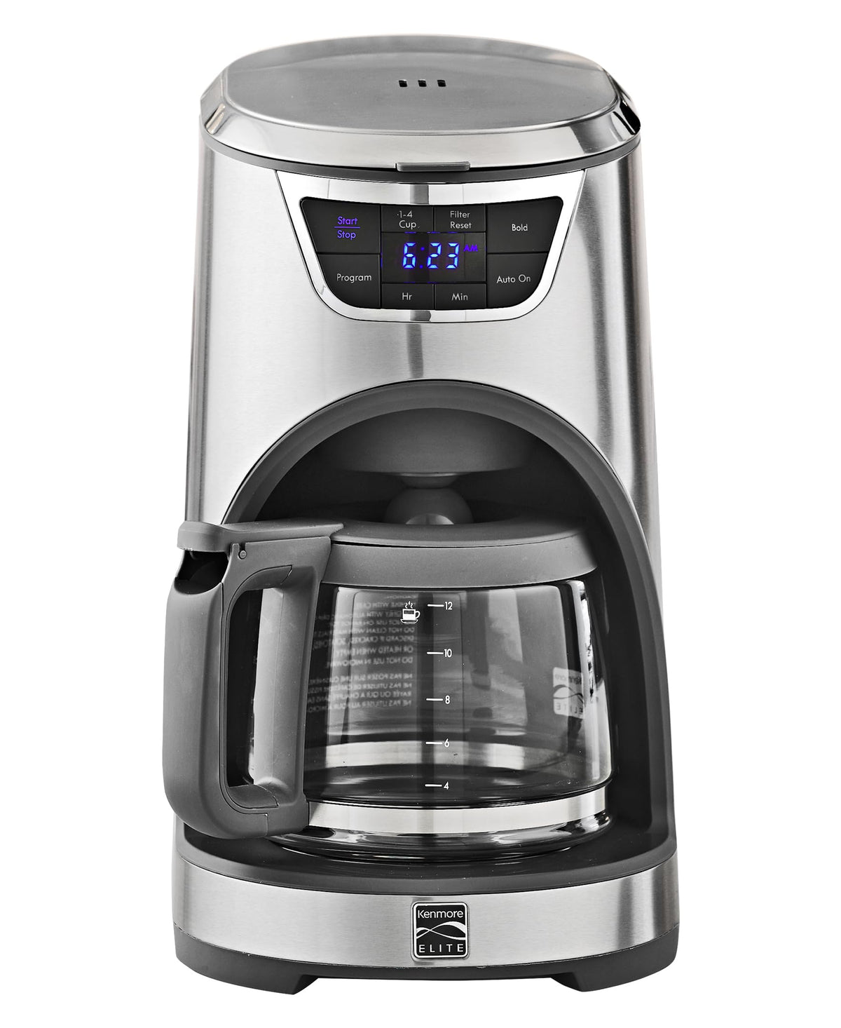 12-Cup Programmable Drip Coffee Maker with Glass Pot E2292