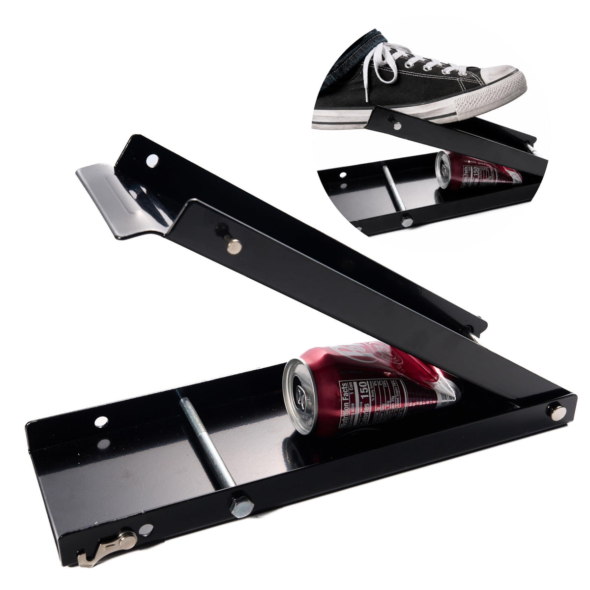 Heavy Duty Aluminum Foldable Can Crusher with Non-Slip Base X3897