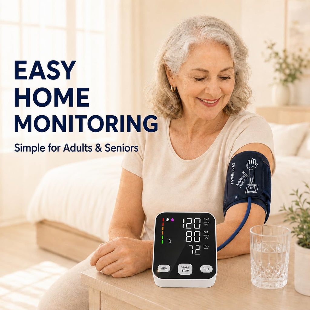Automatic Upper Arm Blood Pressure Monitor with 6-Inch Backlit Display L24597