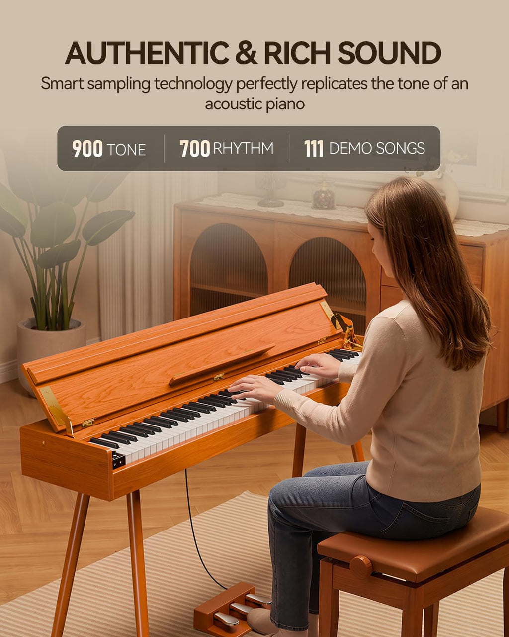 88-Key Weighted Hammer Action Digital Piano Z3326