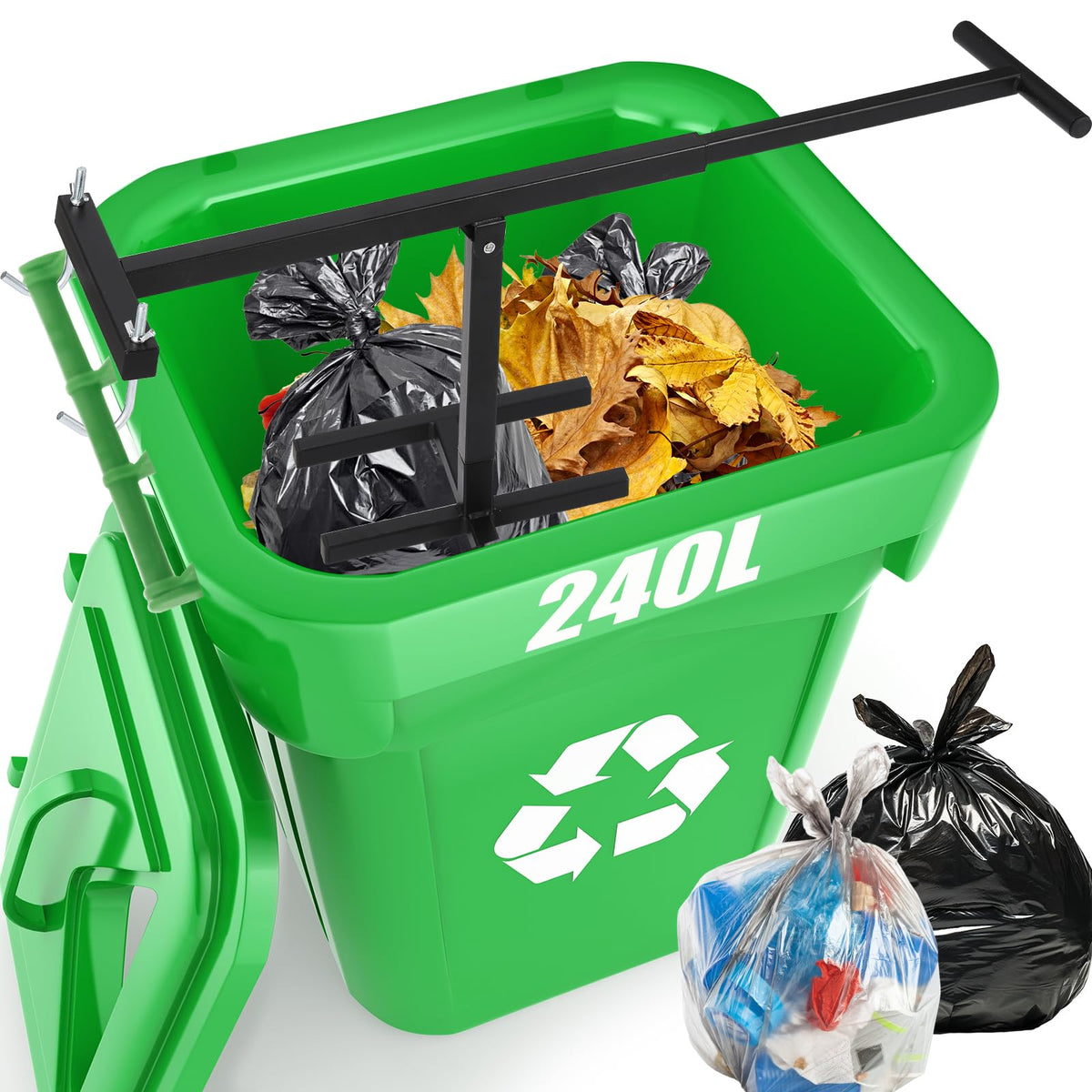 Manual Trash Compactor with Adjustable Handle N993