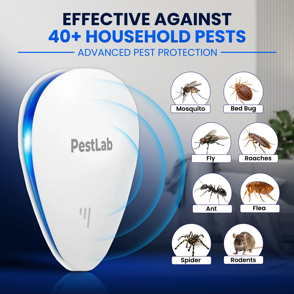 Indoor Plug In Ultrasonic Pest Repeller 3 Pack Z84579