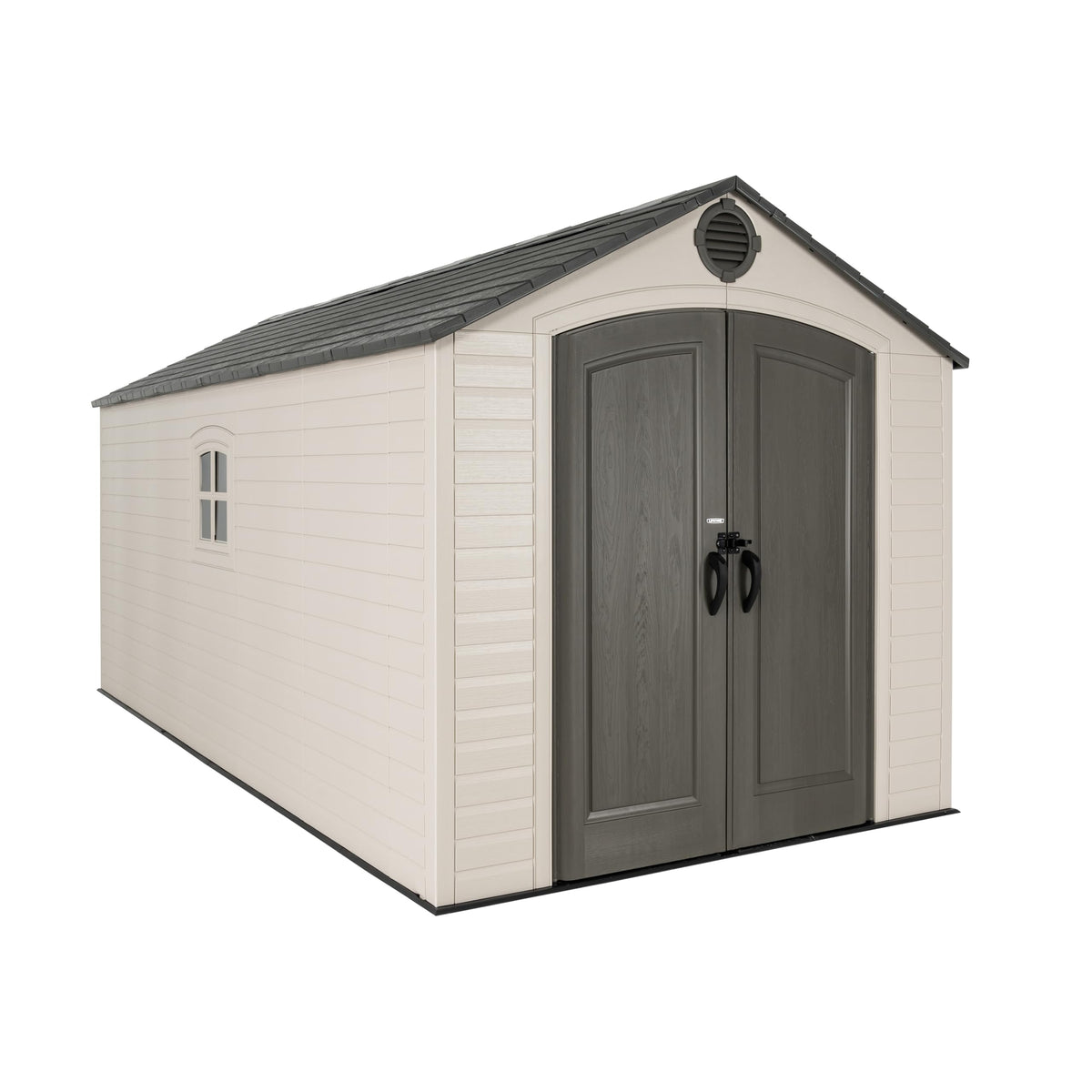 8x15 Ft Desert Sand Resin Outdoor Storage Shed T3294