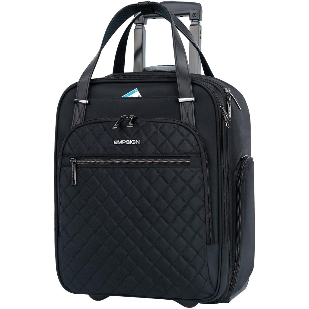 Black 16" Underseat Wheeled Bag D995