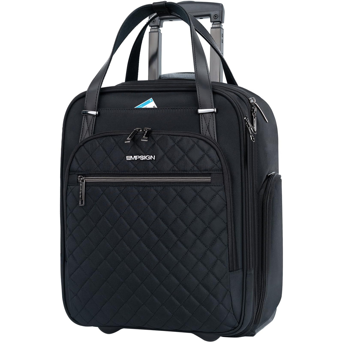Black 16" Underseat Wheeled Bag D995