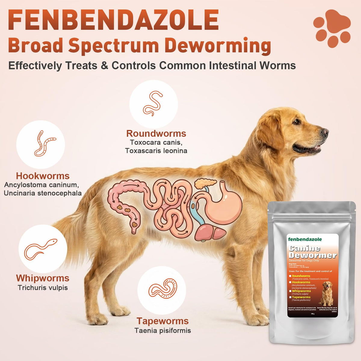 Dog Dewormer 100g B54982