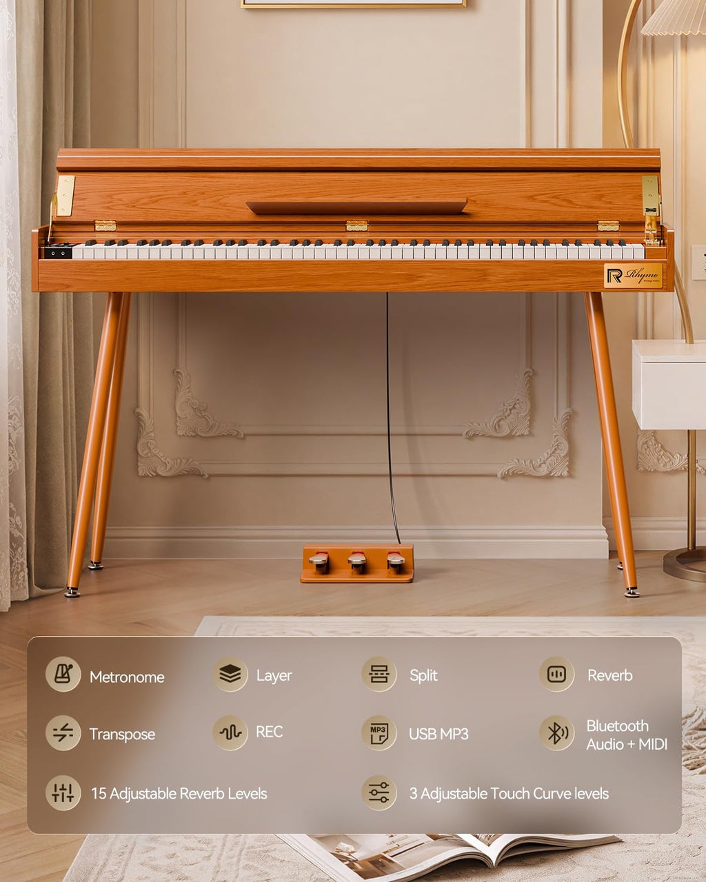 88-Key Weighted Hammer Action Digital Piano Z3326