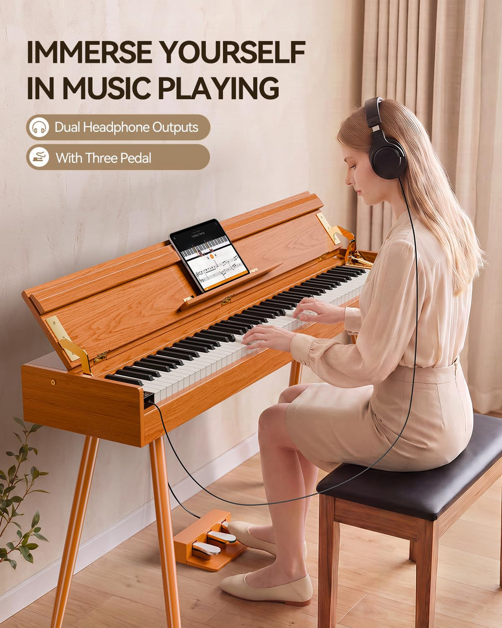 88-Key Weighted Hammer Action Digital Piano Z3326